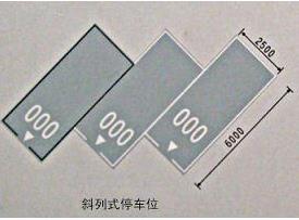 斜車位劃線標準尺寸圖！ 