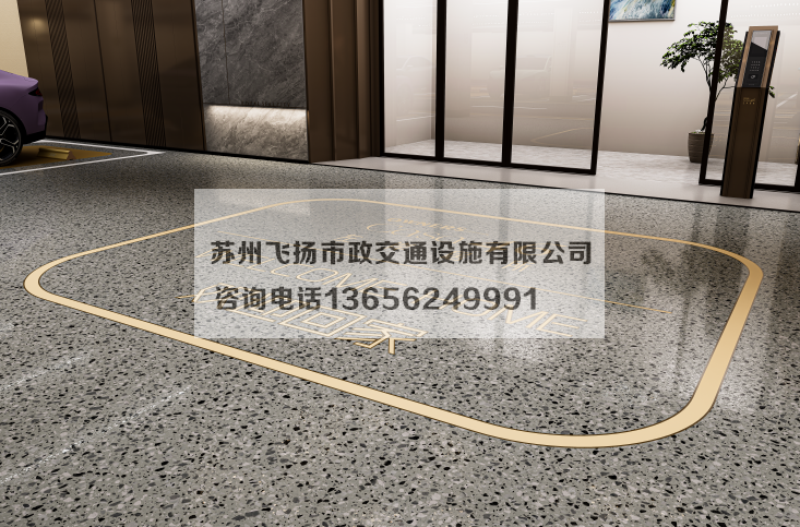 萬(wàn)科左岸車庫(kù)劃線設(shè)計(jì)效果宣傳圖
